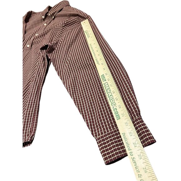 American Eagle Outfitters Men’s Size XL Button Down Long Sleeve Casual Shirt Red - Picture 9 of 9